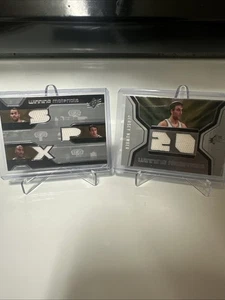 TONY PARKER -MANU GINOBILI & BRUCE BOWEN 2007-08 SPx WINNING TRIPLE & MANU ALSO - Picture 1 of 6