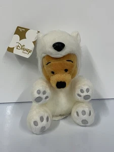 Disney Store Winne Puuh flauschiger Eisbär 6 Zoll Sitzsack Plüschtier Stofftier Neu - Bild 1 von 9