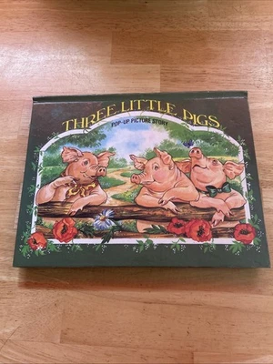 Three Little Pigs A Pop Up Picture Story Hardcover Book - Image 1 of 4