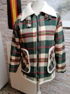 Jacke grün Kariert warm Gr. 158 - Bild 1 von 8