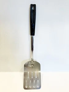 Vintage USA Ecko Spatula Turner Stainless Steel Key Hole USA Black Handle 12 1/2 - Picture 1 of 6