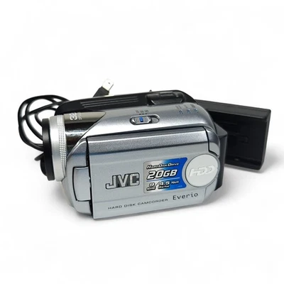 JVC Everio GZ-MG21 Camcorder 20GB HDD 32x Zoom Video Camera + Charger - Image 1 of 4