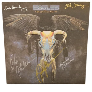 Eagles signed lp One of These Nights by 5 musicians - Picture 1 of 2