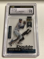 Ken Griffey Ruben Rivera 1996 Sportsflix Double Trouble Seattle Mariners CSG 10