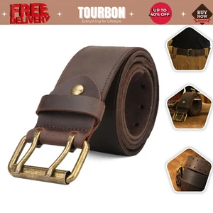 Tourbon Leder Werkzeuge Trage Holster Gürtel Werkstatt Doppel Roller Schnalle Rig Gürtel✅ - Bild 1 von 24