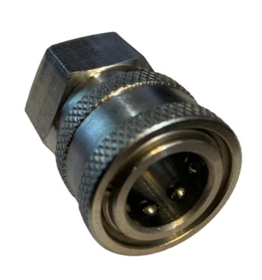 Acoplador de enchufe de fácil liberación de conexión rápida NPT hembra de acero inoxidable de 3/8" Foto 1 de 3