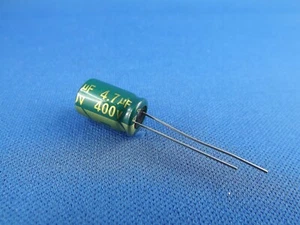 2x Elko 4,7uF (µF), 400V Low ESR, radial - Bild 1 von 1