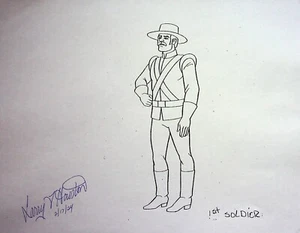 The New Adventures of Zorro 1981 Prod FIRMADO LARRY HOUSTON Modelo Celda Copia - Imagen 1 de 2