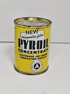 Rare Vintage Auto Lube PYROIL Concentrate "A" NOS 4 FL Oz Can FULL NOS - Picture 1 of 10
