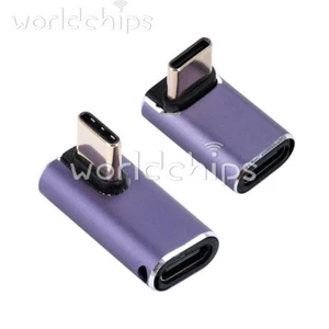 240W Charger Connector 40Gbps USB 4.0 PD Type-C Male to Female Adapter L Model - Picture 1 of 17