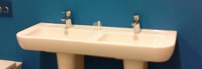 Vitra Keramik Doppelwaschtisch 130 x 47,5 cm Concept 200 style weiß - Bild 1 von 4