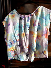 Marilyn Monroe  Multicolor Floral Shirt Open Back with chain accent