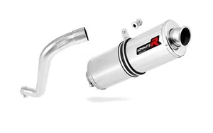 F650 FUNDURO Escape silenciador exhaust OVAL DOMINATOR - Imagen 1 de 2
