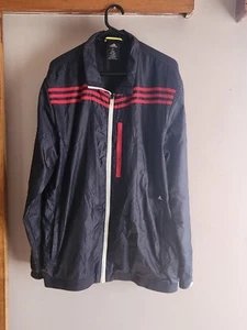 Adidas Lightweight Jacket Windbreaker Zip Pockets Size LARGE - Picture 1 of 5
