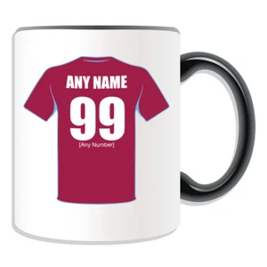 Personalisierte Aston Geschenk Villa Tasse Tasse Spardose Fußballverein Team FC Shirt Name - Bild 1 von 22