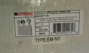 Exitronics NY-LL6-27-T0609-2-W Notleuchte - Bild 1 von 1