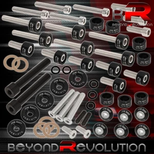For Honda D-Series Cup/Header/Cam Cap/M6 Fender/Valve Washers+Bolt Black - Picture 1 of 6