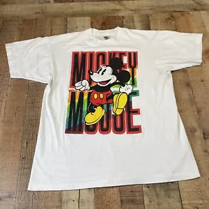 Vintage Mickey Mouse 90s Pride Rainbow Single Stitch Shirt One Size XL/XXL - Bild 1 von 11
