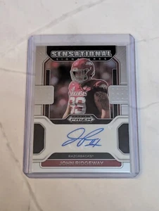 2022 PRIZM DRAFT PICKS JOHN RIDGEWAY AUTO SENSATIONAL SIGNATURES SILVER #SS-JRI - Bild 1 von 1