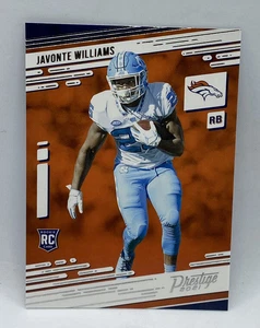 2021 Panini Prestige Rookie Javonte Williams Denver Broncos  - Picture 1 of 3