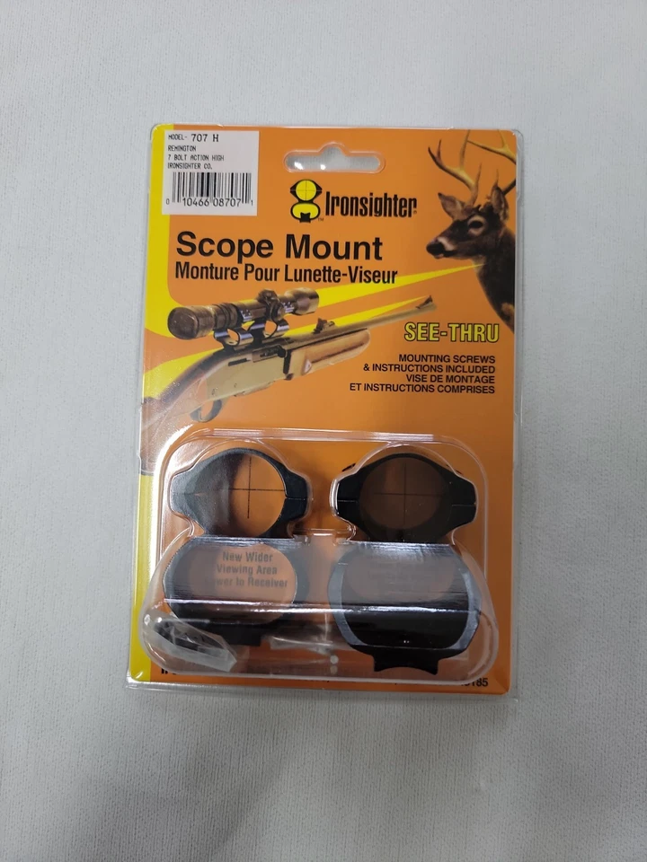 JB Holden Ironsighter See Through Mounts for Rem 7 Light 707H