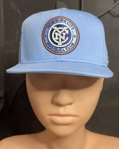 NWT Adidas NYC FC New York Toddler Hat MLS Kids Blue Cap As Is Soccer Snapback - Picture 1 of 9