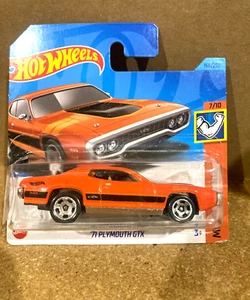 Hot Wheels Muscle Mania 7/10 '71 Plymouth GTX 166/250 custodia arancione rotta* - Foto 1 di 1