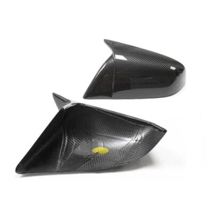 Dry Carbon Fiber Add-on Side Mirror Cover Caps for Tesla Model S 2021-2023 - Picture 1 of 5