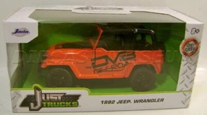 1992 '92 JEEP WRANGLER DVB OFF-ROAD RED JUST TRUCKS DIECAST JADA 2021 RARE - Picture 1 of 2
