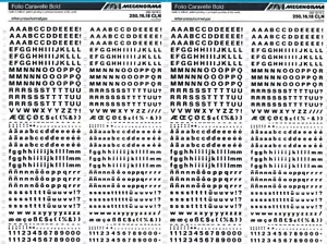 MECANORMA Dry Transfer Schriftzug 250,16.18 CLN #514 FOLIO CAVELLE 4,4/5 mm - Bild 1 von 2