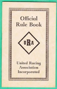 ORIGINAL 1949 URA MIDGET RACING REGELBUCH UNITED RACING ASSOCIATION - Bild 1 von 2