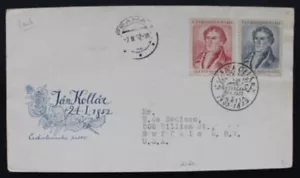 SC75 CZECHOSLOVAKIA 1952 FDC 100th anniv. of the death of Kollar - Picture 1 of 2