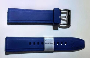 RHEIN FILS seidig Original Silikon Uhrenarmband 22mm nagelneu inkl. Schnalle - Bild 1 von 1