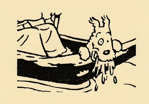 EXEM Karte Einweihung Buchhandlung gebrochenes Ohr 5 Hommage Tim und Struppi - Bild 1 von 2