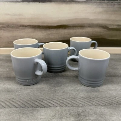 Juego de tazas de café espresso Williams Sonoma Le Creuset Vancouver/5 grises leer nuevo sin caja ob Foto 1 de 4