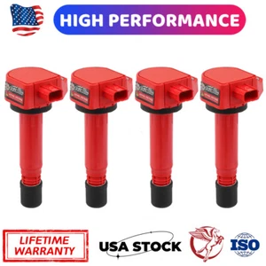 4PCS NEW IGNITION COIL For 2006-2011 HONDA CIVIC 1.8L 30520-RNA-A01 UF582 USA - Picture 1 of 12