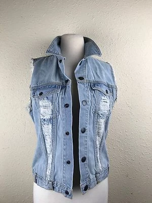 Genuine Volcom brand Jean sleeveless women's vest SZ/1 - Image 1 of 4