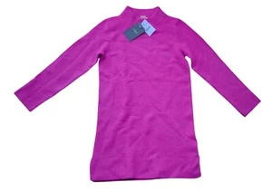 J.Crew Crewcuts Pullover Sweater Girls Size 8 Wool Blend Long Sleeve Pink NWT - Picture 1 of 12