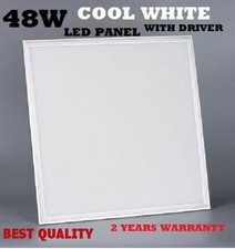 48W LED Panel Light Recessed Ceiling 600 x 600 x 9mm - Cool White 6500K New