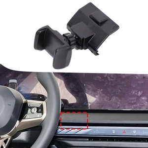 Black ABS Dashboard Central Control Phone Holder For BMW X3 G45 2025-2026 - Picture 1 of 14