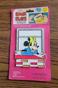 Disney Minnie Mouse NAME Plate Personalize it ! Magnetic/Adhesive Door Wall Etc. - Picture 1 of 8
