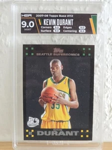 2007 TOPPS 112 KEVIN DURANT RC Rookie HGA GRADING Seattle Supersonics - Bild 1 von 2