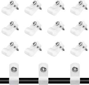 100 Pcs 1/4 Inch R-Type Clip Clamp, Nylon P-Type Mounting Clips, Cable Clip Wire - Picture 1 of 12