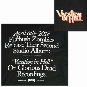 Camiseta Flatbush Zombies Vacation In Hell Álbum Raro Promo Rap Hip Hop Concierto - Imagen 1 de 8