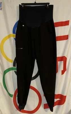 Womens FIGS Zamora Maternity Jogger Scrub Pants Small Black - Image 1 of 4