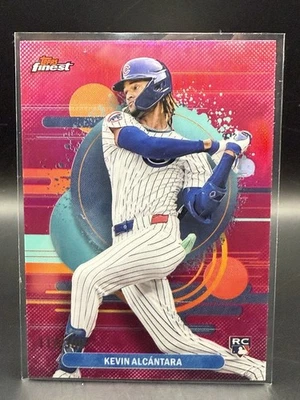 2025 Topps Finest - Uncommon Kevin Alcantara #167 Magenta Refractor /300 (RC) - Image 1 of 2