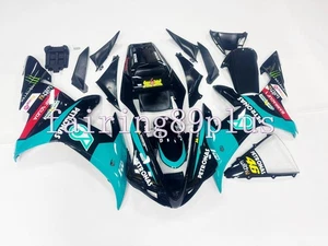 Blue Black ABS Injection Bodywork Fairing Kit Fit for 2002 2003 YZF R1 - Picture 1 of 7
