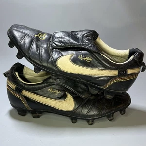 Nike Tiempo Ronaldinho FG R10 315362-027 Elite US9 Black boots Cleats - Picture 1 of 13