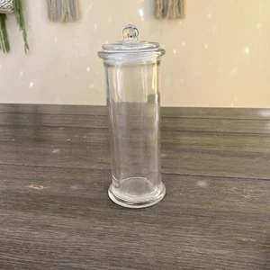 Vintage Ann's House of Nut glass Apothecary Canister Jar with Air Tight Lid - Picture 1 of 6