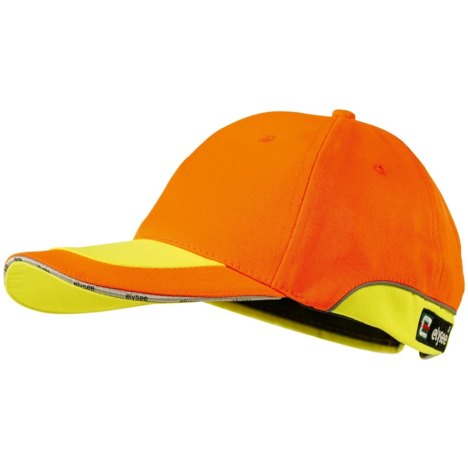 ANDREAS Warnschutz-Cap, Orange/Gelb ELYSEE®, 80% Polyester, 20% BW Gr.Uni